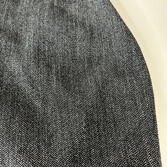 Express Black & White Houndstooth Back Zip and Slit Lined Pencil Skirt 00 - Picture 5 of 11